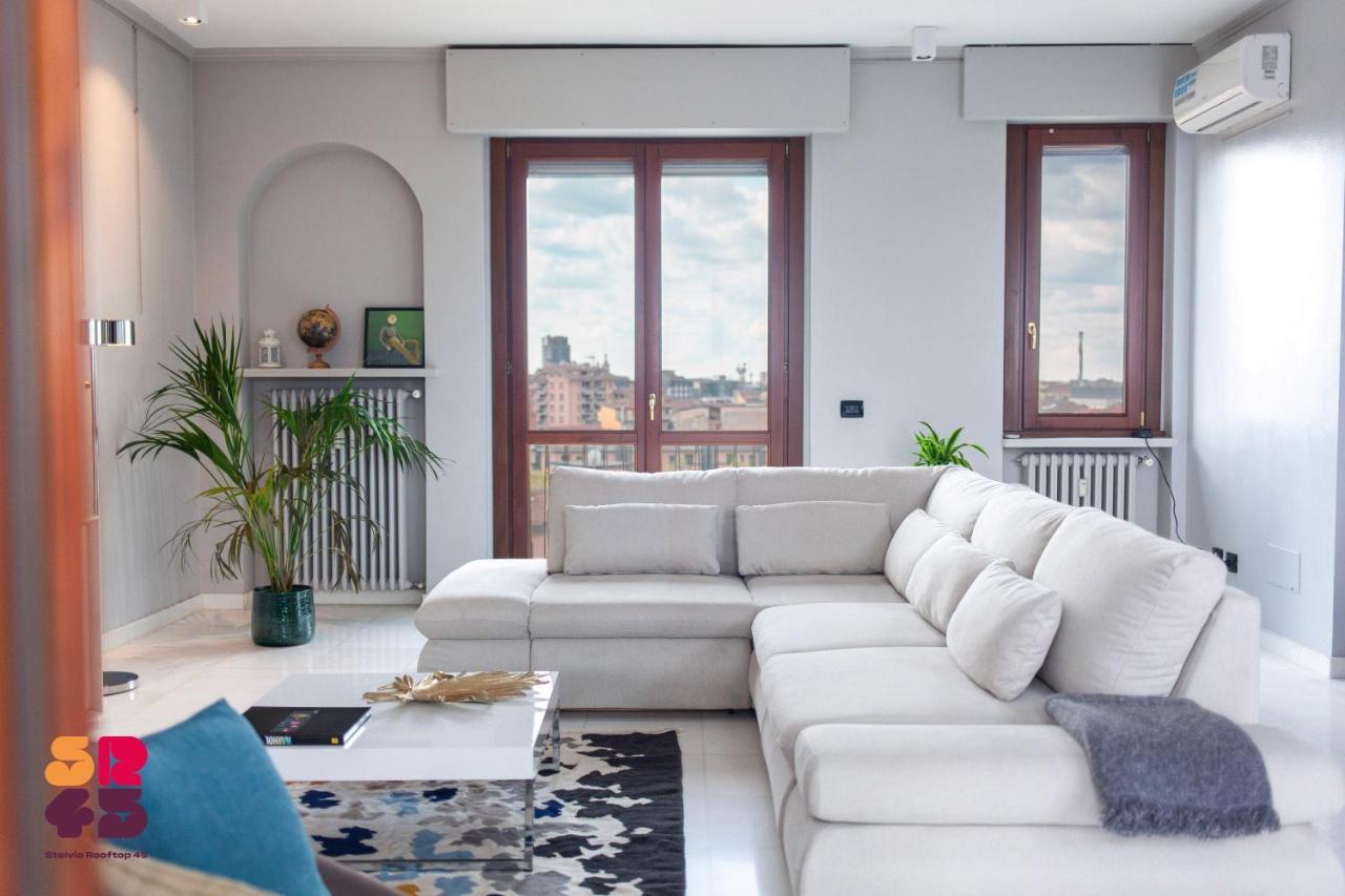 Stelvio Rooftop - Penthouse Skyline With Terrace And Jacuzzi Milan Exterior photo