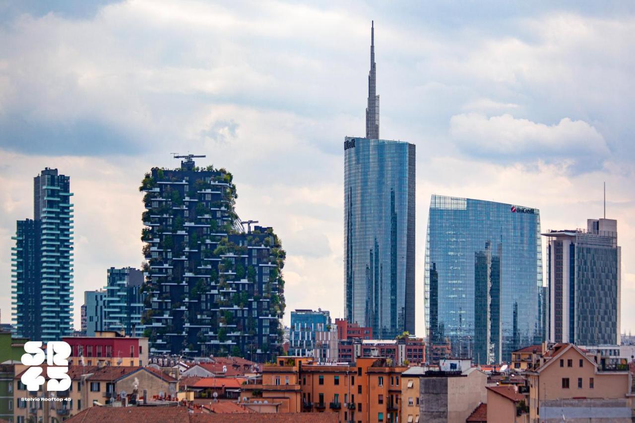 Stelvio Rooftop - Penthouse Skyline With Terrace And Jacuzzi Milan Exterior photo